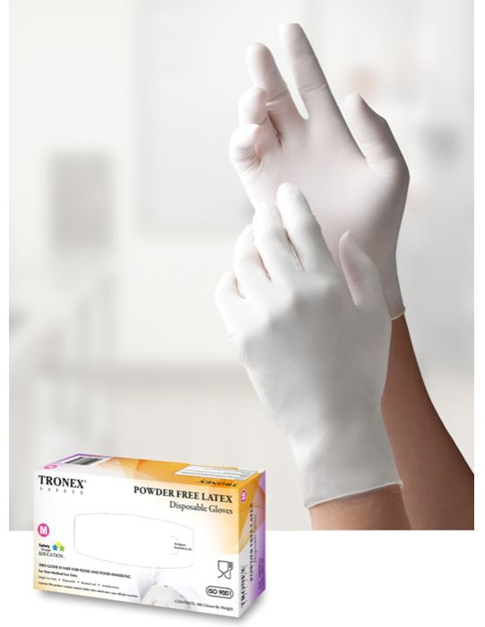Tronex Food Grade Latex Gloves - Medium